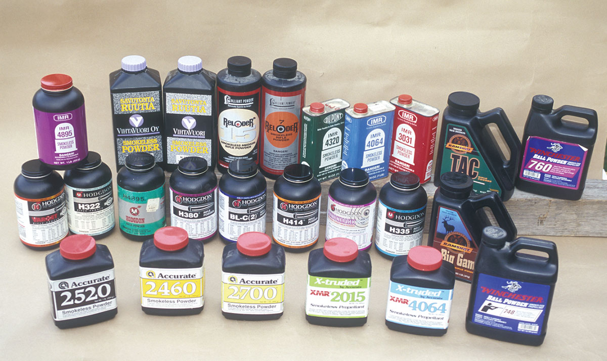 Brian selected 25 powders to develop .22-250 Remington handloads.